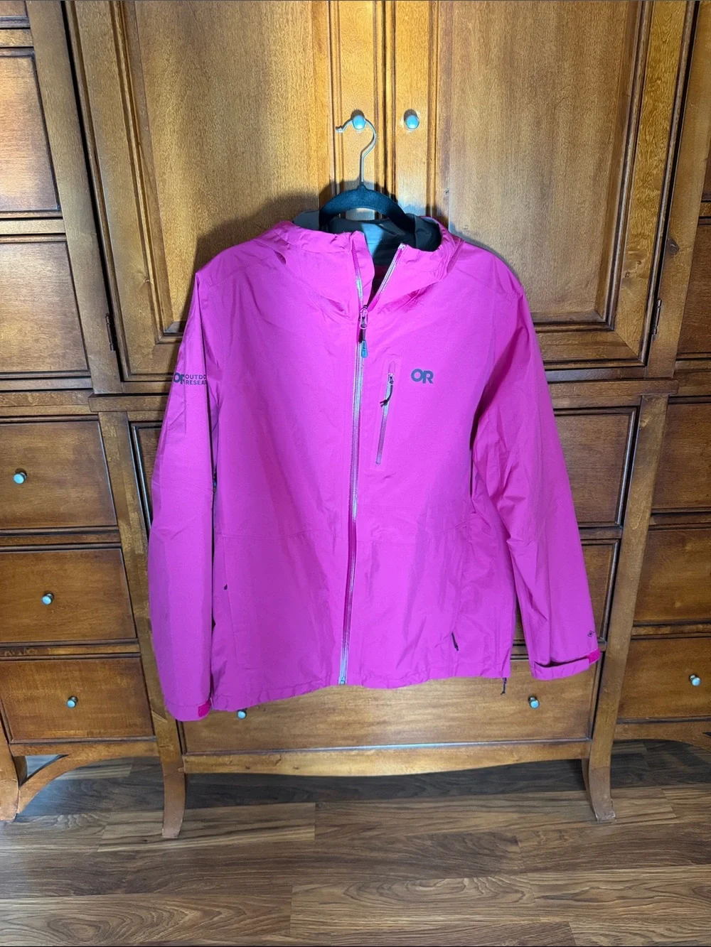 Outdoor Research Women Pink Hooded Trench Coat - Picture 1 of 15